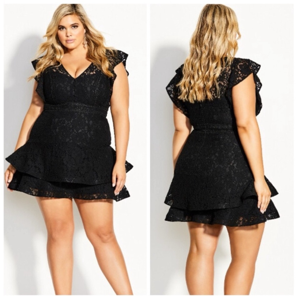 NWT City Chic Sienna lace mini dress